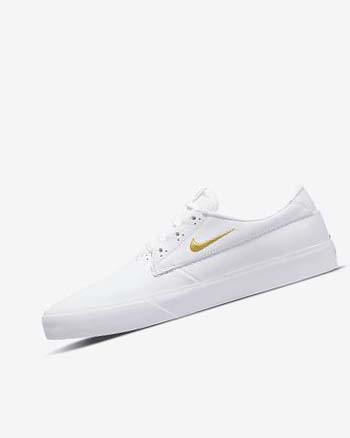 Nike SB Shane PRM Blancos Blancos Blancos Metal Dorados | MX 2488